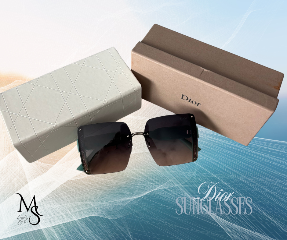 Sunglasses - DR with Teal Arms and Shimmer on sides of Lens