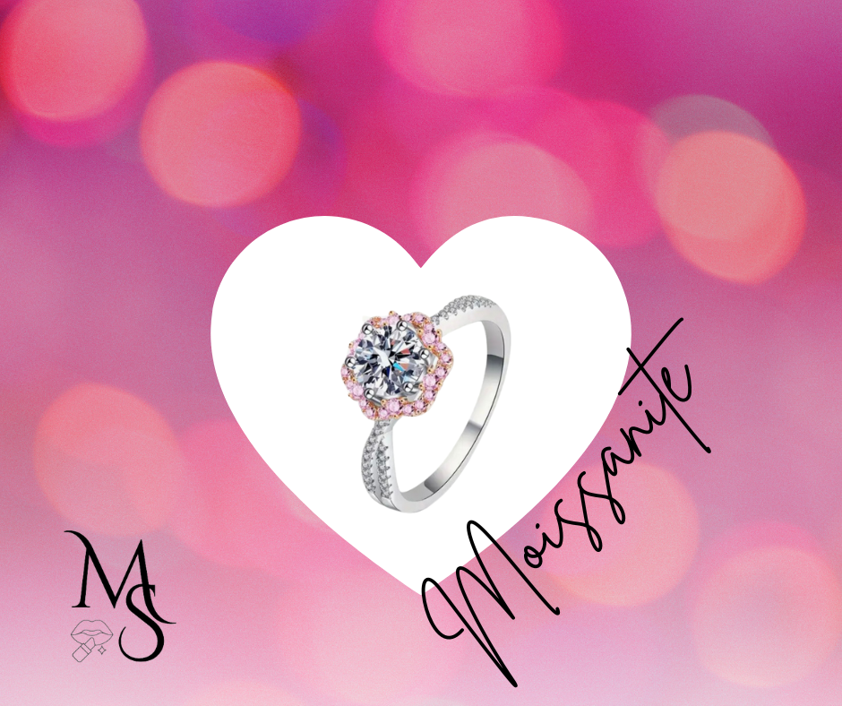 Ring - .925 Cherry Blossom Moissanite Ring