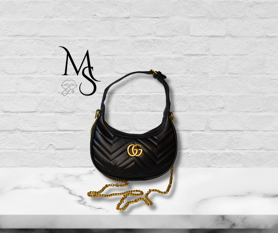 Purse - GG Medium Black & Gold