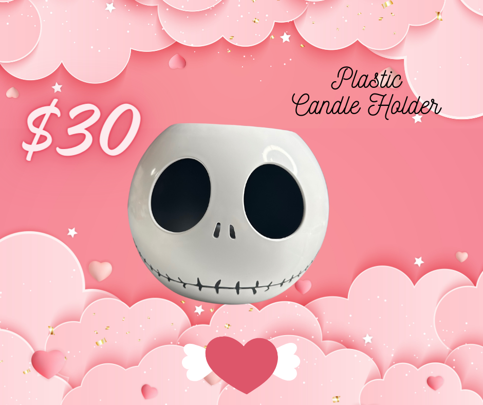 Jack Skellington Plastic Candle Holder!