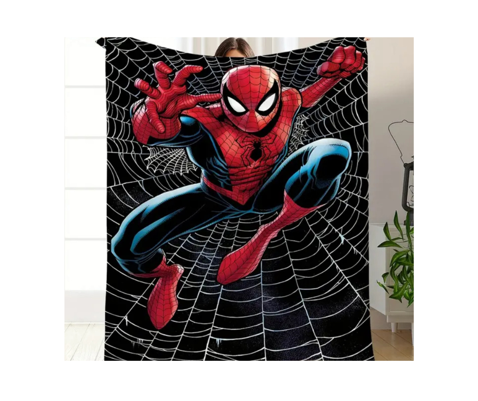 Blanket - Spiderman Jumping in Air - Fleece