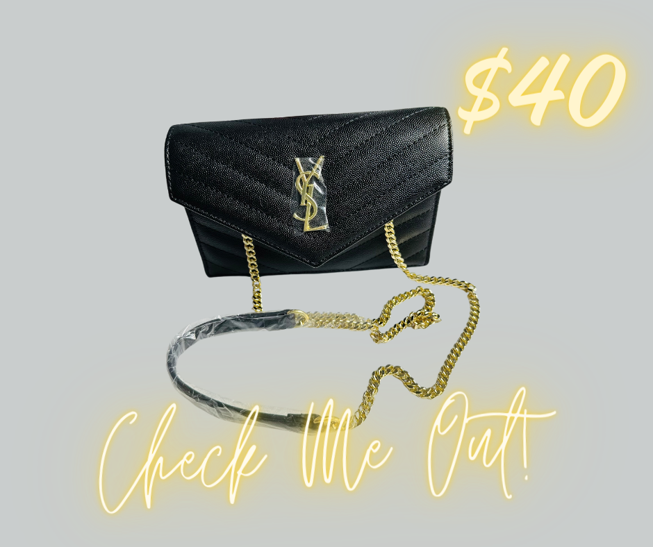 Purse - VSL Black with Gold Purse