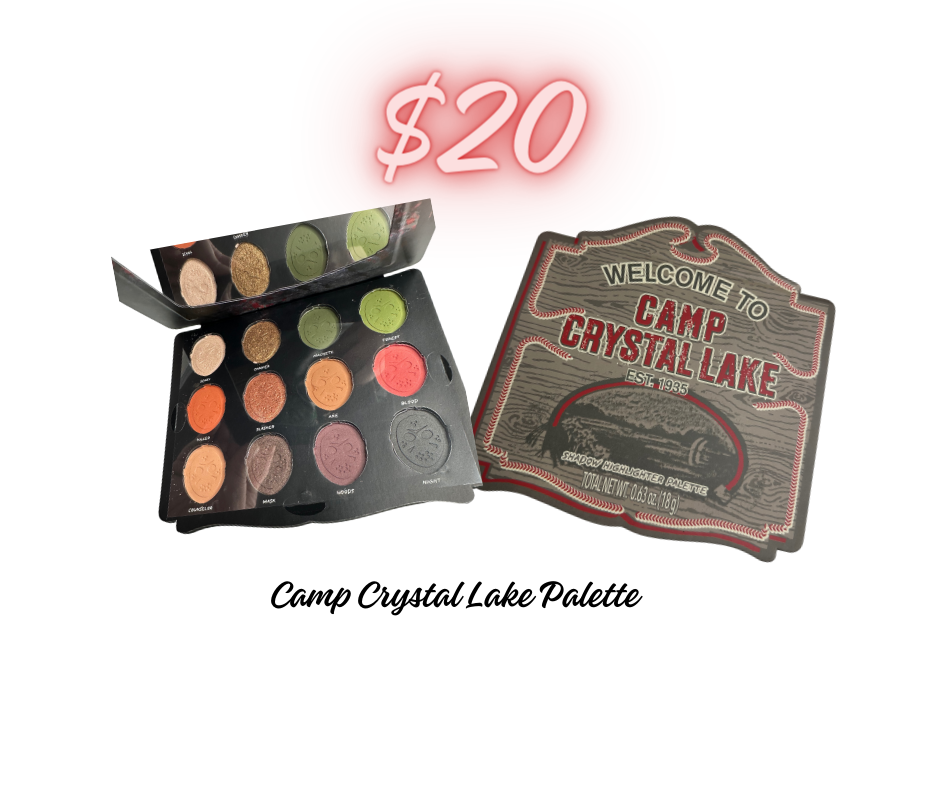 Eyeshadow - Friday the 13th Camp Crystal Lake Highly Pigmented 12 Color Eyeshadow Palette