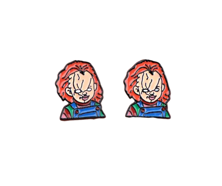 Earrings - Studs - Characters made with Enamel, Zinc, Alloy & Stainless Steel