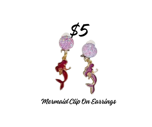 Clip on Earrings - Mermaid