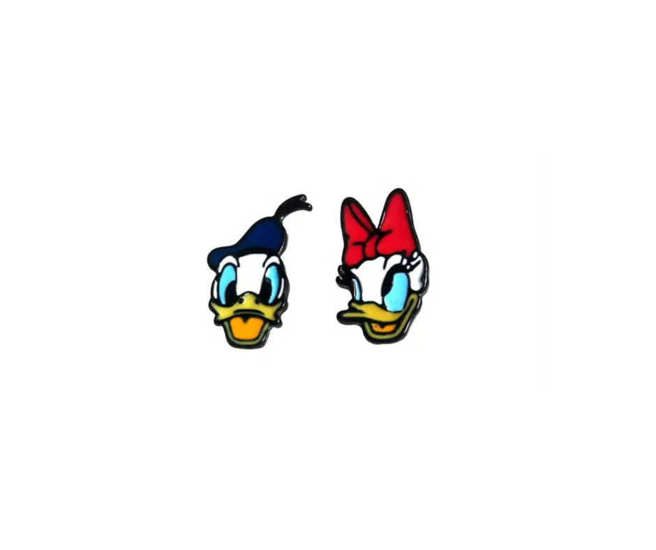 Earrings - Studs - Characters made with Enamel, Zinc, Alloy & Stainless Steel