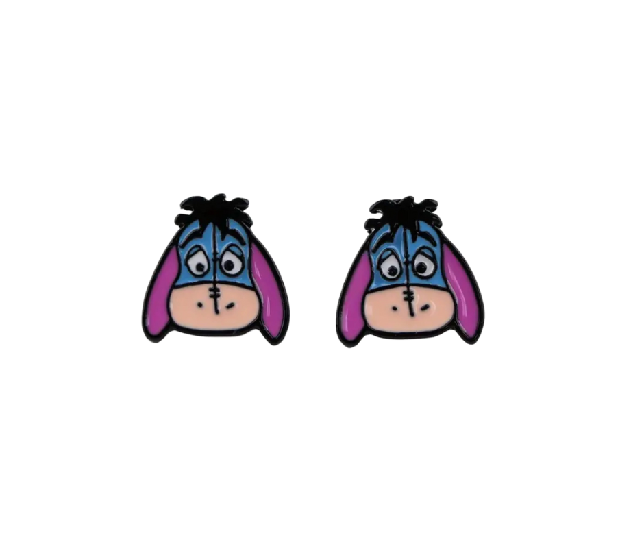 Earrings - Studs - Characters made with Enamel, Zinc, Alloy & Stainless Steel