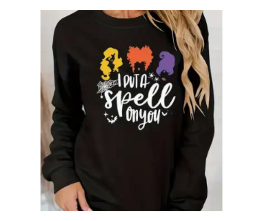 Clothes - I Put a Spell on You Polyester Crew Neck Sweatshirt