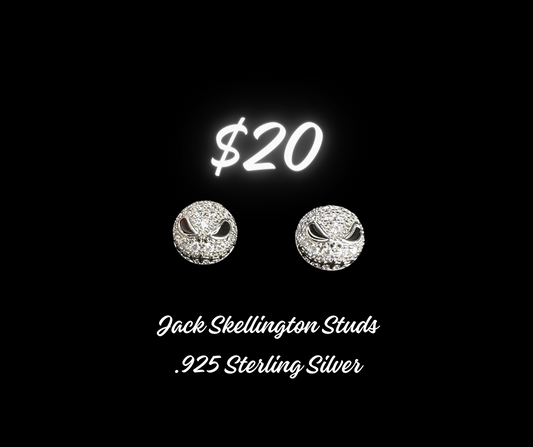 Earrings - Jack Skellington .925 Sterling Silver Earrings