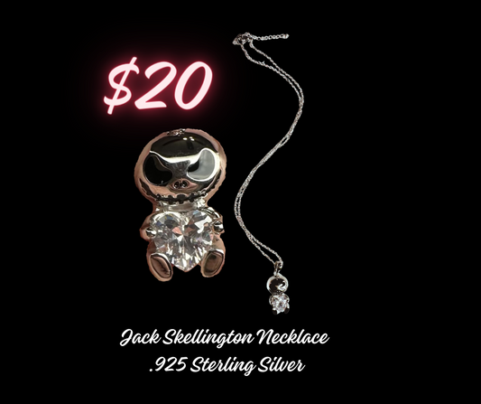 Necklace - Jack Skellington .925 Sterling Necklace