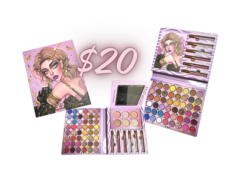 Eyeshadow - K&C Big Purple Highly Pigmented 48 Color Eyeshadow Palette