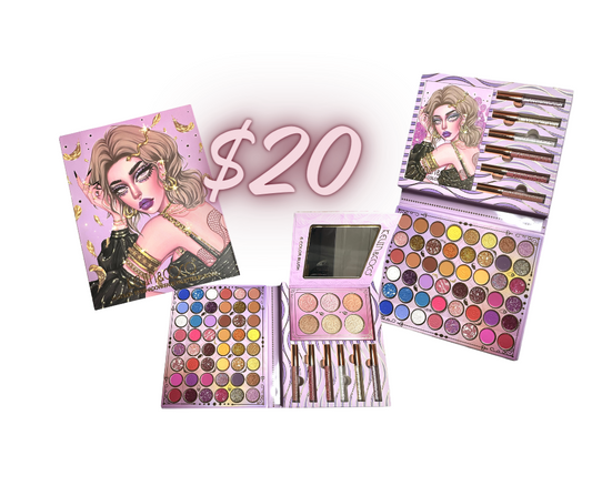 Eyeshadow - K&C Big Purple Highly Pigmented 48 Color Eyeshadow Palette