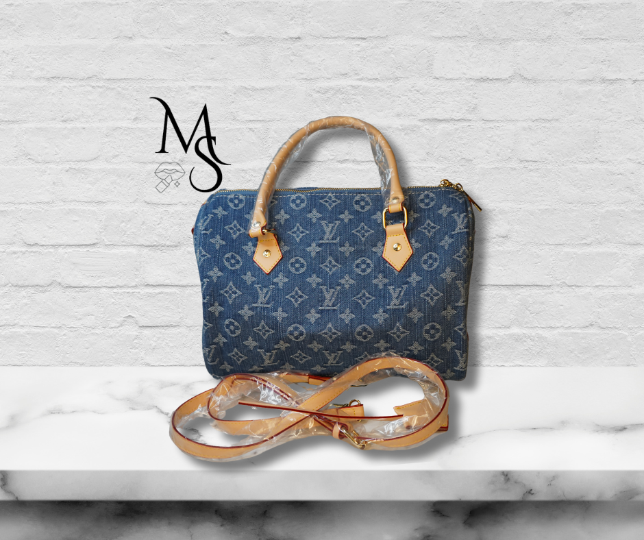 Purse - LV Blue Denim Bucket