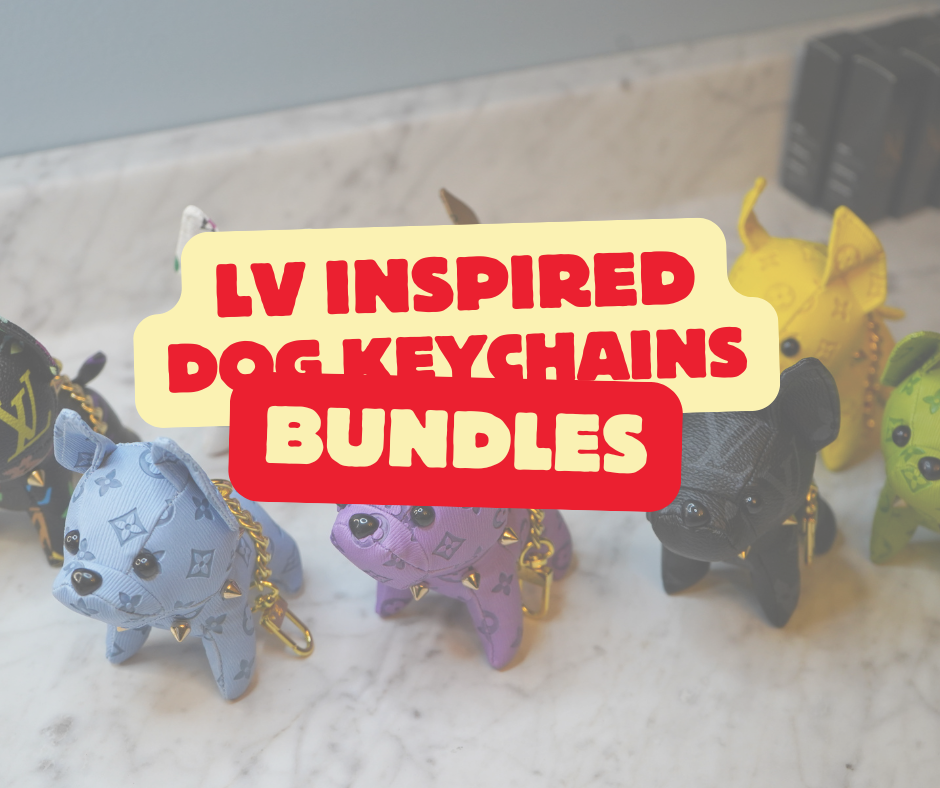 Bundles - LV Inspired Dog Keychains