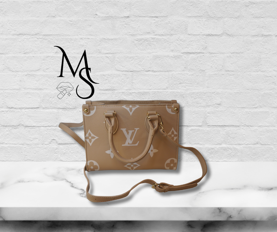 Purse - LV Tan & White Purse