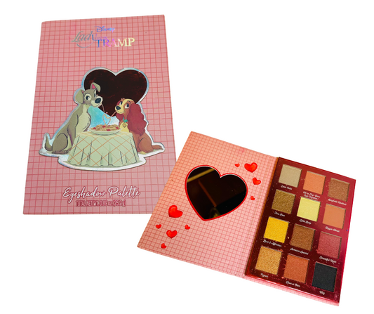 Eyeshadow - Lady & the Tramp Highly Pigmented 12 Color Eyeshadow Palette