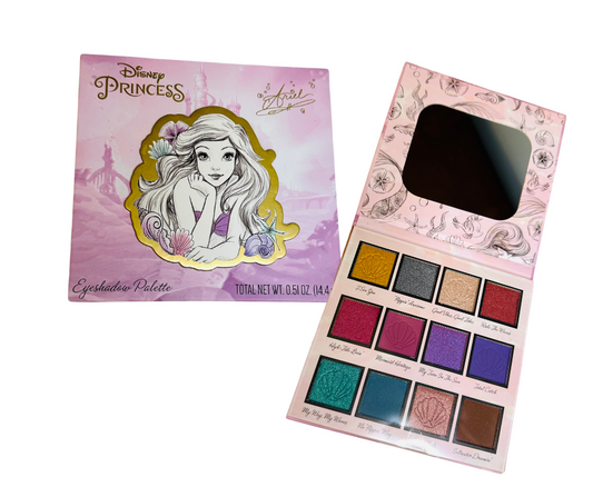 Eyeshadow - The Little Mermaid Small Highly Pigmented 12 Color Eyeshadow Palette
