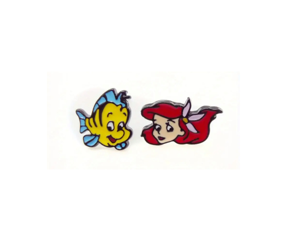 Earrings - Studs - Characters made with Enamel, Zinc, Alloy & Stainless Steel