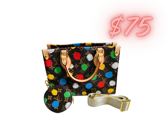 Purse - LV Black with Dots!