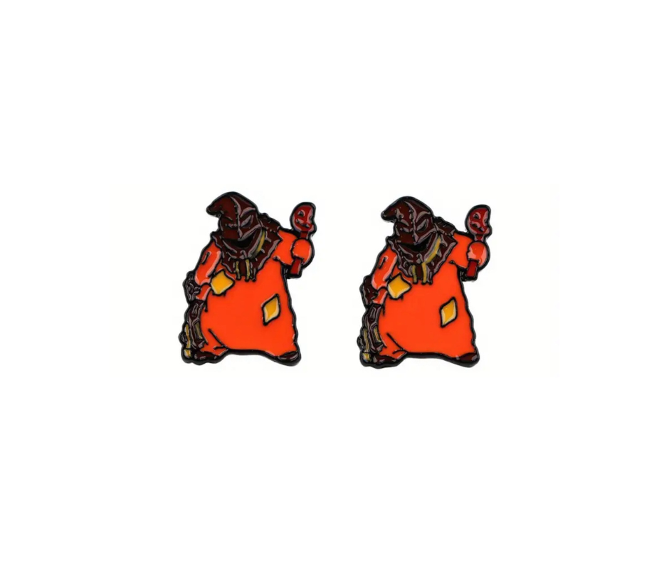 Earrings - Studs - Characters made with Enamel, Zinc, Alloy & Stainless Steel