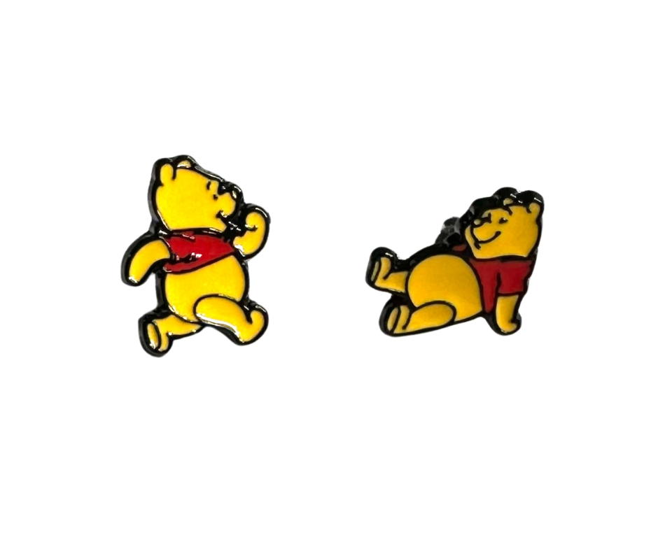 Earrings - Studs - Characters made with Enamel, Zinc, Alloy & Stainless Steel