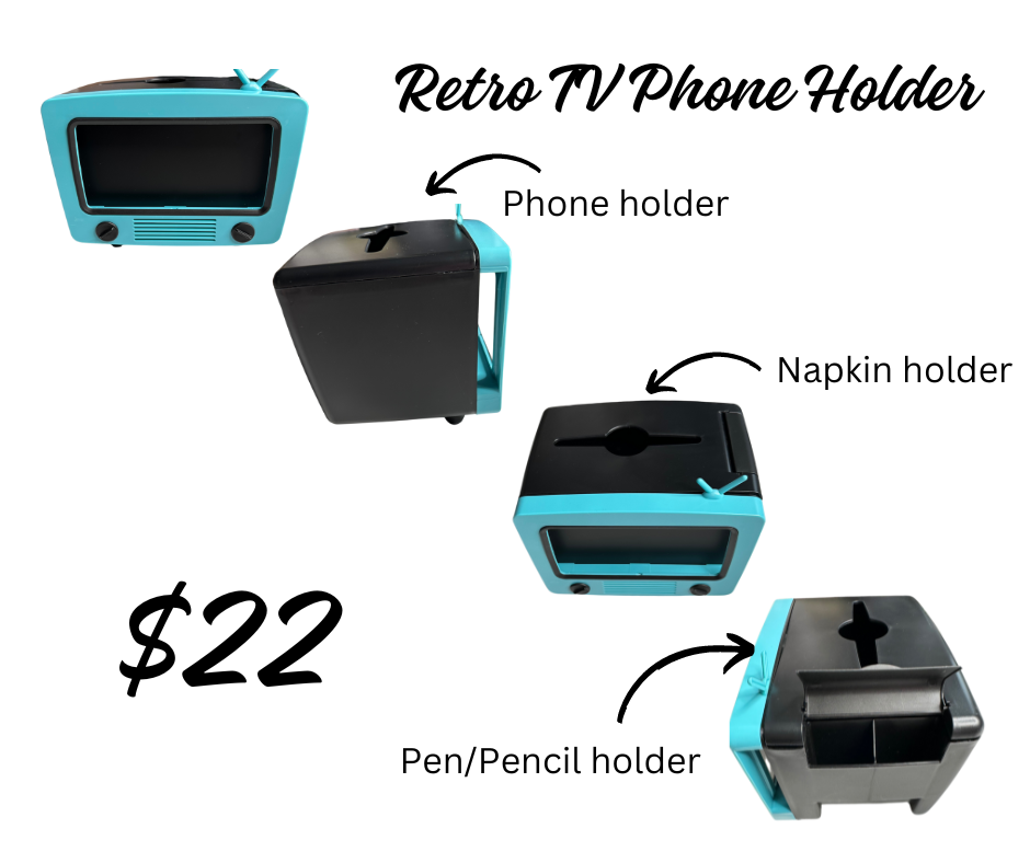 Retro TV Phone & Napkin Holder