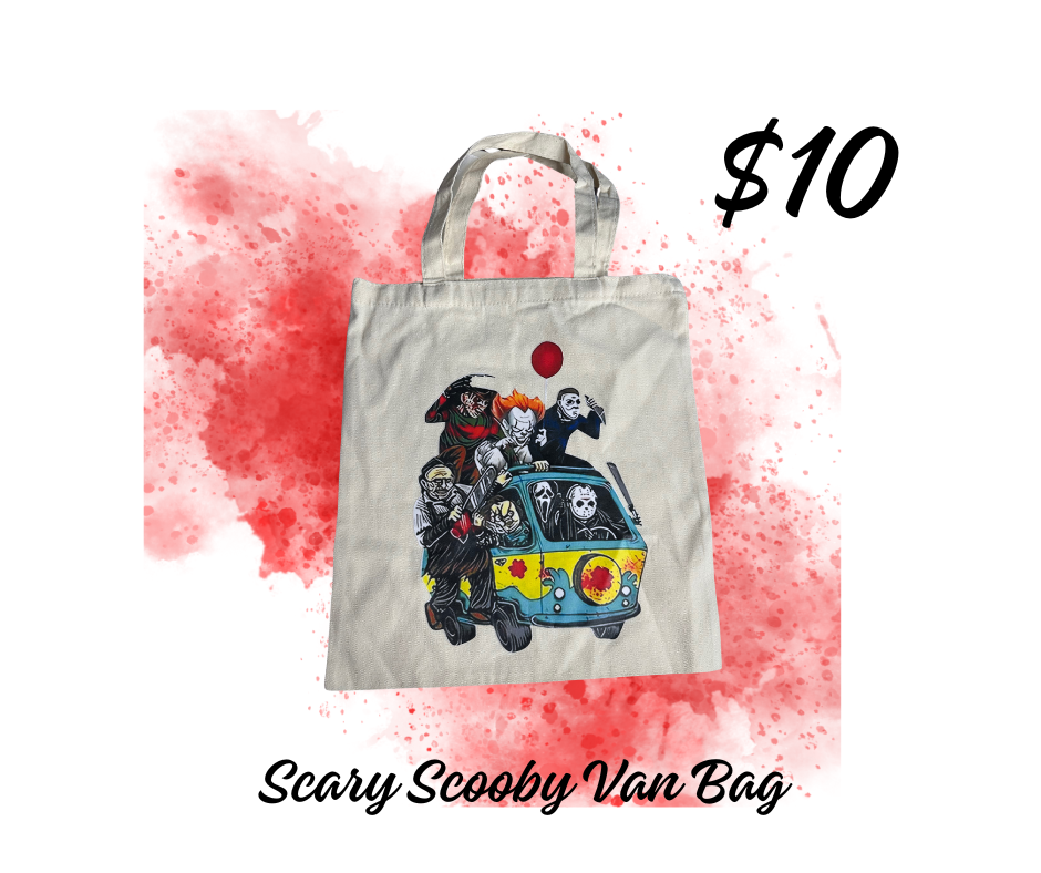 Scary Scooby Van Canvas Bag
