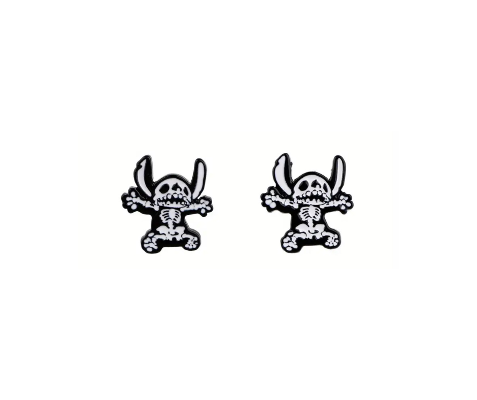 Earrings - Studs - Characters made with Enamel, Zinc, Alloy & Stainless Steel