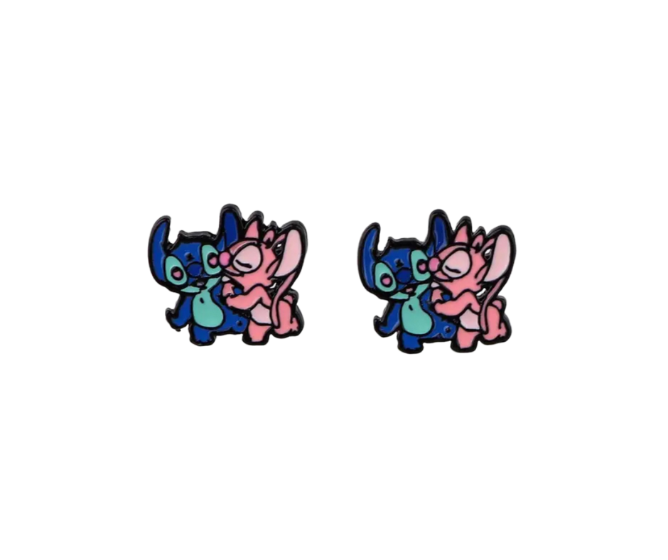 Earrings - Studs - Characters made with Enamel, Zinc, Alloy & Stainless Steel