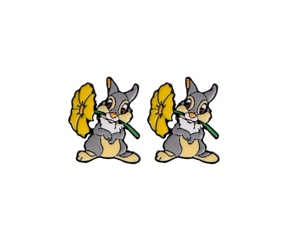 Earrings - Studs - Characters made with Enamel, Zinc, Alloy & Stainless Steel