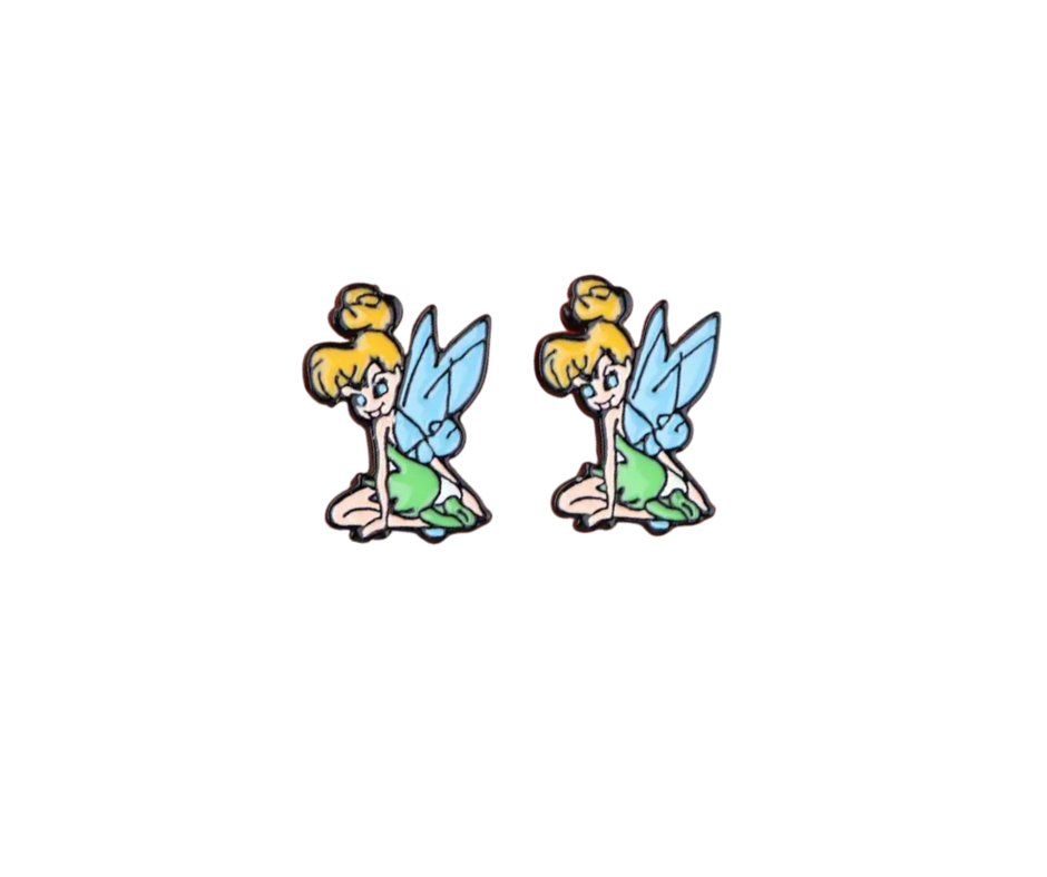 Earrings - Studs - Characters made with Enamel, Zinc, Alloy & Stainless Steel