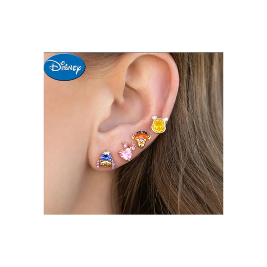 Earrings - Studs - Set of 4 Winnie the Pooh, Piglet, Tigger and Eeyore Earrings