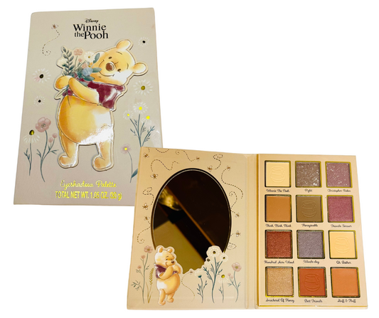 Eyeshadow - Winnie the Pooh Highly Pigmented 12 Color Eyeshadow Palette